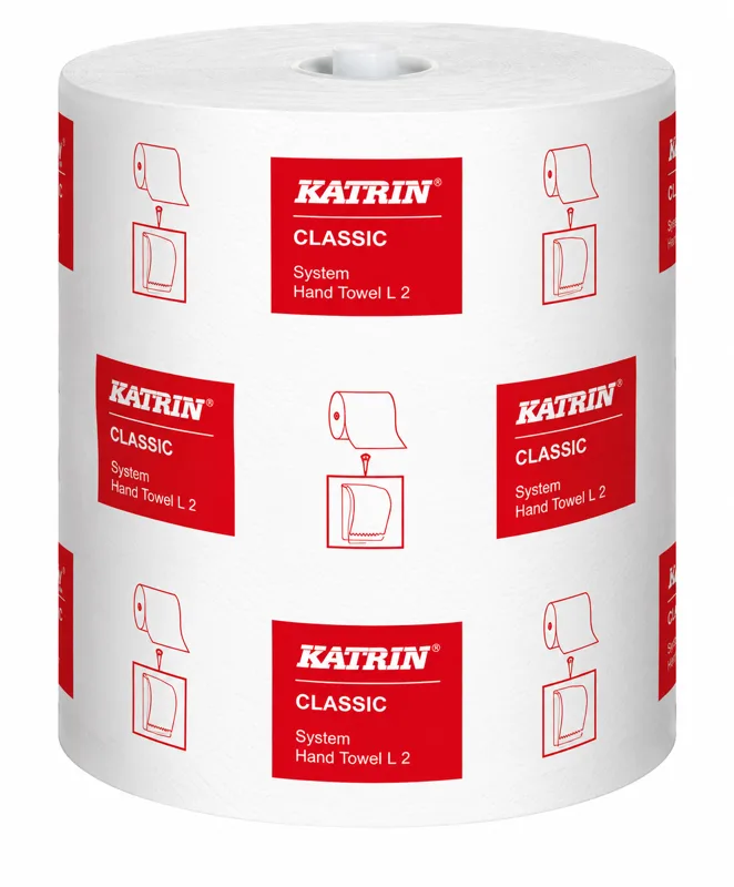 Katrin System Handtuchrolle, 2-lagig, 6 Rollen á 200 m