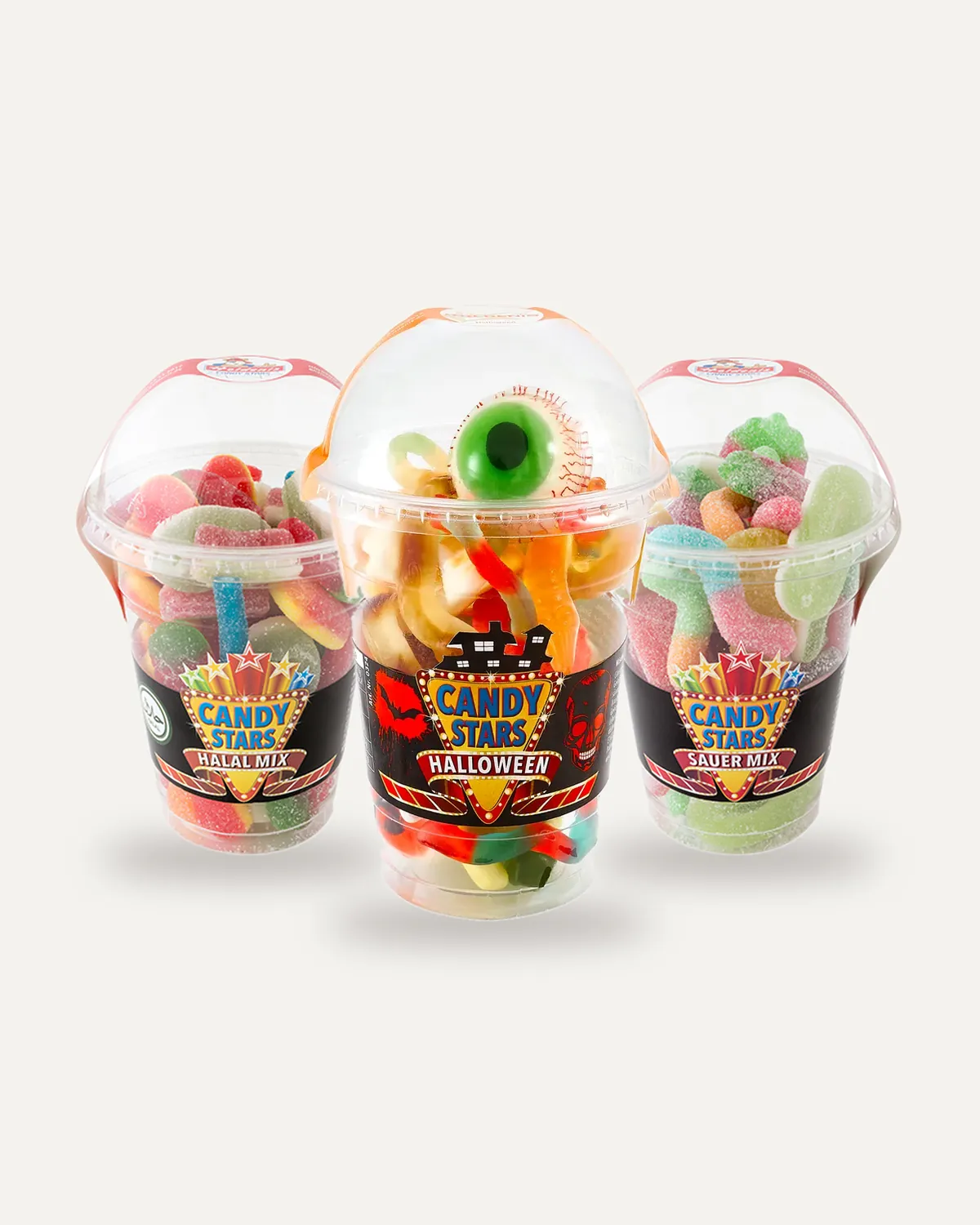 Candy Stars Becher aus dem Holdenis-Eigenmarken-Sortiment