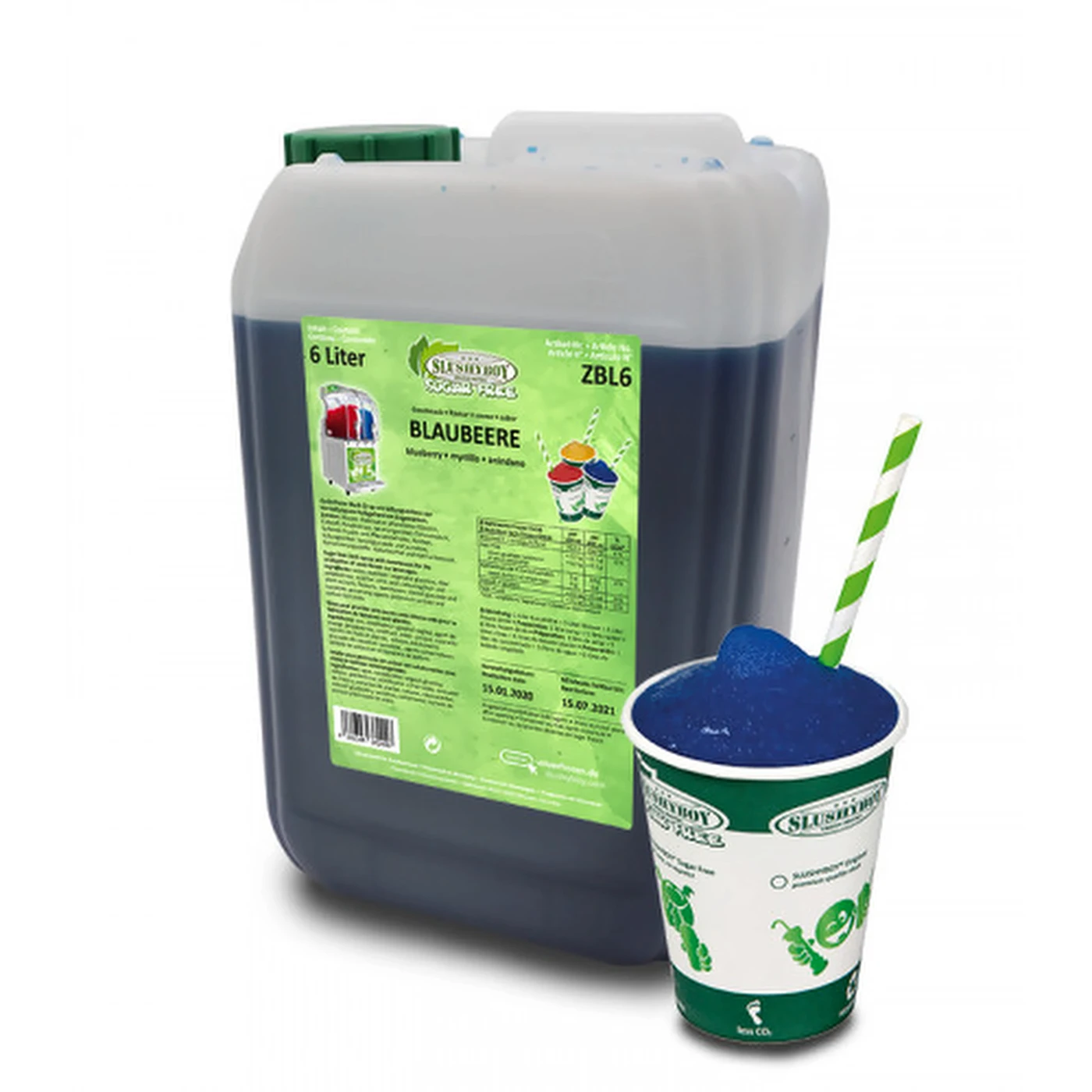 Slushyboy® Sugar Free Blaubeere 6l