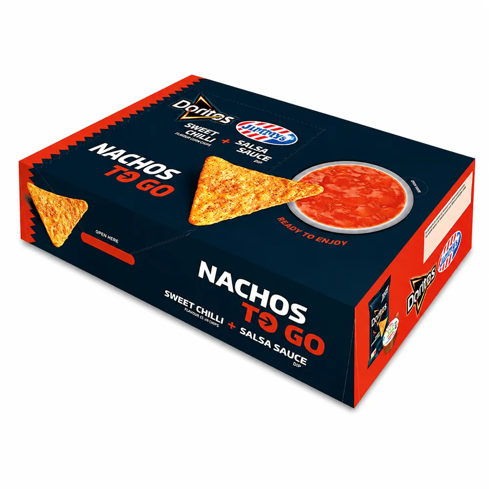 DORITOS Nacho "to go" Sweet Chilli & JIMMY's Salsa Dip
