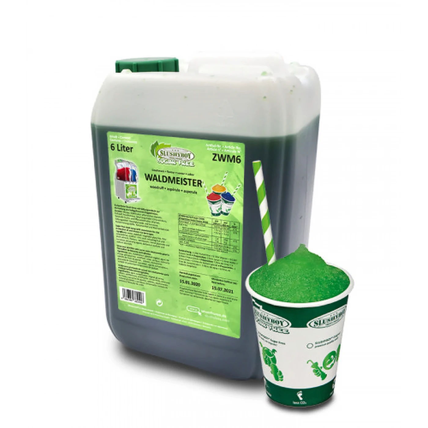 Slushyboy® Sugar Free Waldmeister 6l